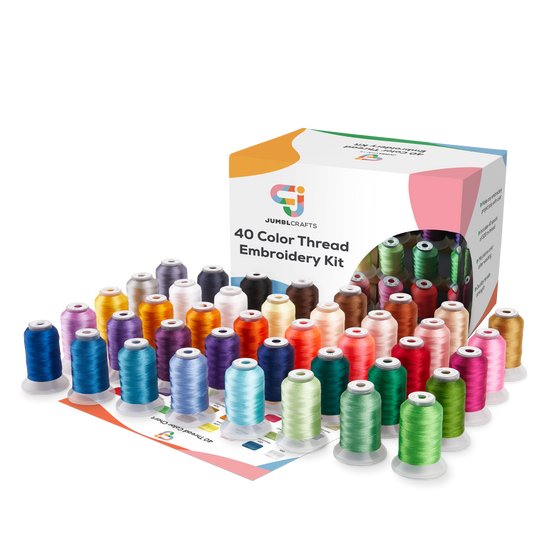 40 Color Thread Embroidery Kit